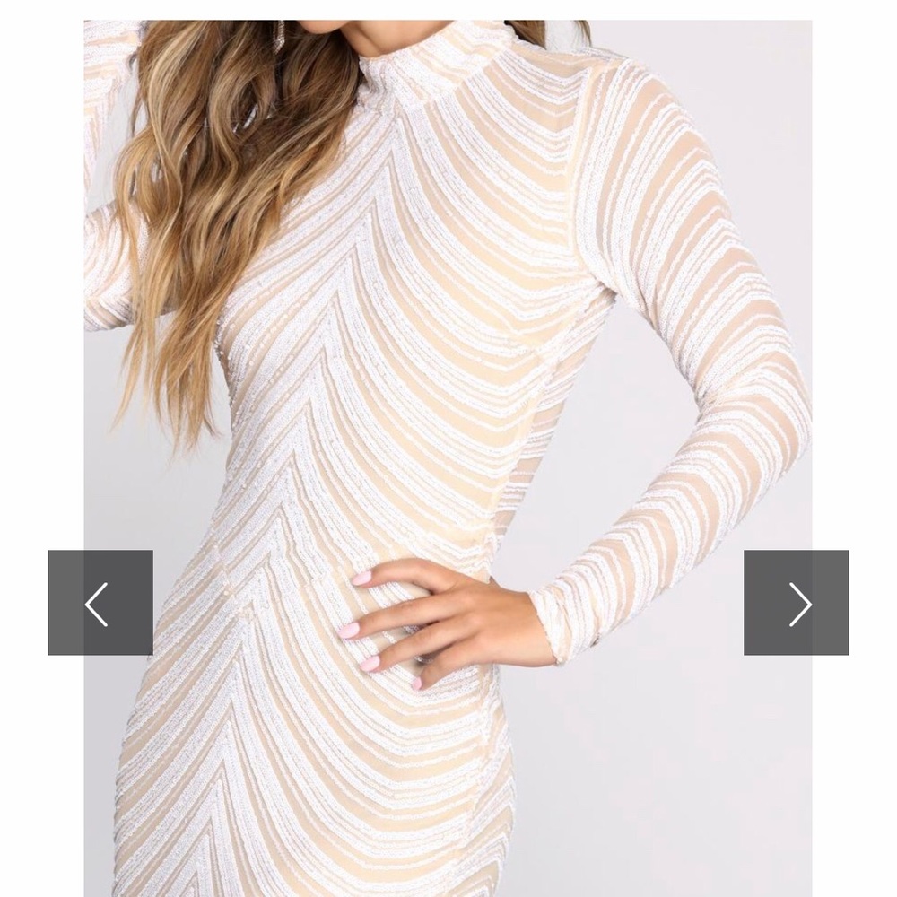Madeline Sequin Mesh Formal Dress - Picture 3 of 9